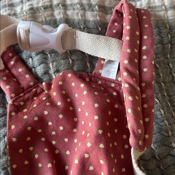 Olli Ella Dinkum Dolls Carrier Sweetheart Red Heart Flowers Floral - Picture 4 of 6
